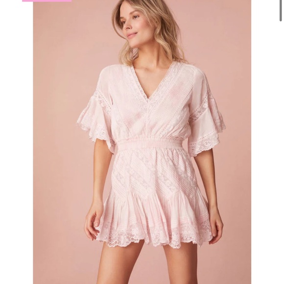 NWT Loveshackfancy Calamina in Lilac Hand Dye - Picture 1 of 4